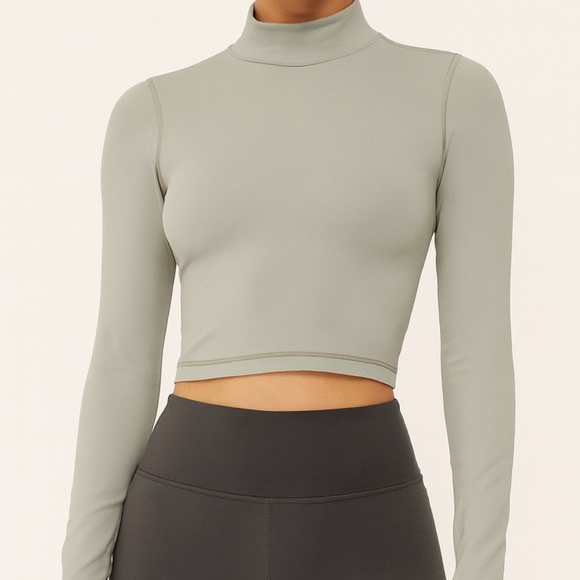 TNA Butter from Aritzia | Size Small | Mock Neck Long Sleeve (Sage Green) - Picture 1 of 8